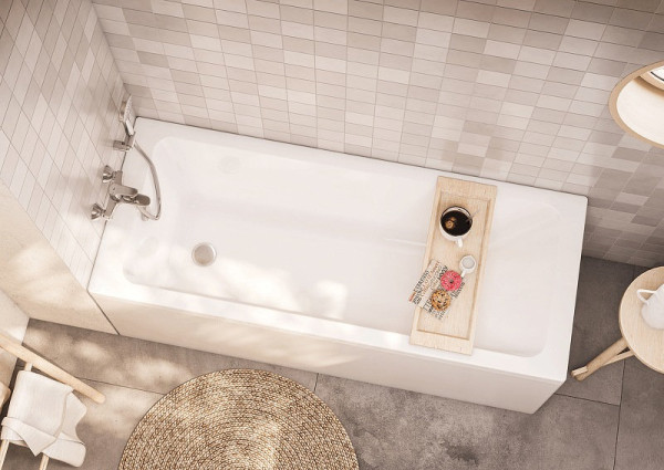 248658000 LEON акриловая ванна прямоугольная 1700x700 мм, белый. Фото 5