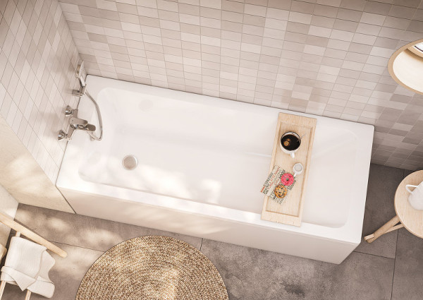 248659000 LEON акриловая ванна прямоугольная 1500x700 мм, белый. Фото 3