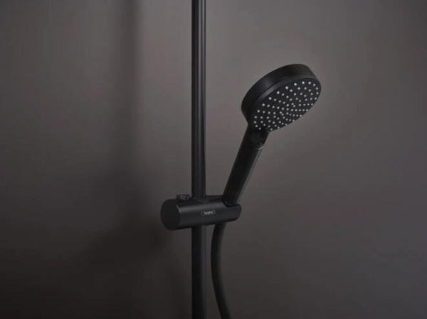 26097670 HG Vernis Shape Showerpipe 230 душевая система матовый черный. Фото 3