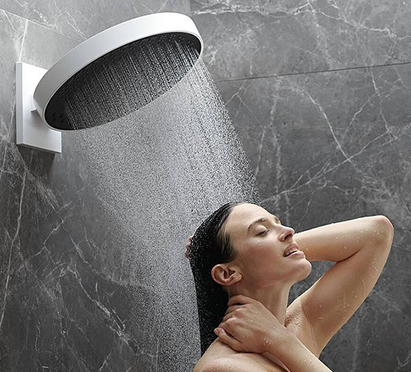 26234700 HG Rainfinity 360 3jet верхний душ с настенным держателем матовый белый. Фото 5