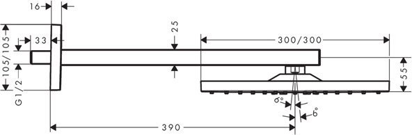 26238000 HG Raindance Е Air 1jet 300 верхний душ. Фото 6