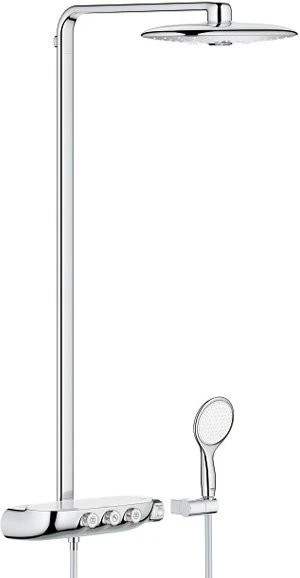 26250000 Rainshower SmartControl 360 DUO Душевая система с термостатическим смесителем для настенного монтажа, 3 режима верхнего душа, хром. Фото 1