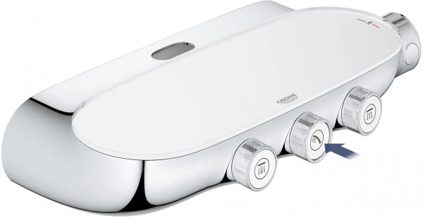 26250000 Rainshower SmartControl 360 DUO Душевая система с термостатическим смесителем для настенного монтажа, 3 режима верхнего душа, хром. Фото 2