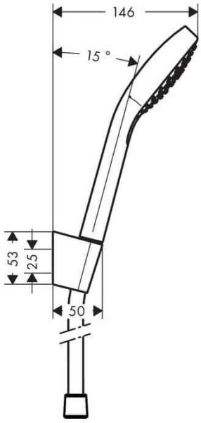 26411400 HG душевой набор Croma Select S Vario белый/хром. Фото 2