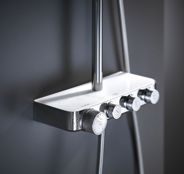 26507LS0 Euphoria SmartControl 310 DUO Душевая система с термостатом для душа, белая луна. Фото 8