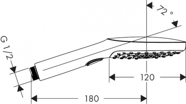 26520140 HG Raindance Select E120 3jet ручной душ шлиф,бронза. Фото 2