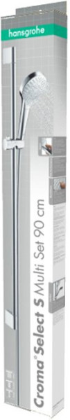 26570400 HG Croma Select S Multi 90см душевой гарнитур белый/хром. Фото 2