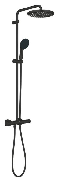 266702431 Tempesta System 250 Душевая система внешнего монтажа с термостатом и фильтром, матовый чёрный. Фото 1