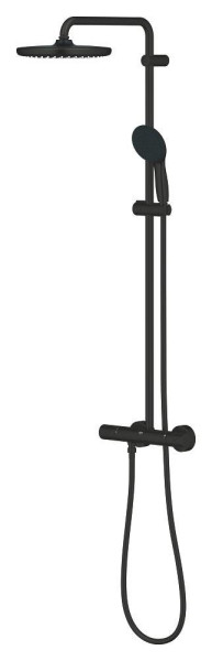 266702431 Tempesta System 250 Душевая система внешнего монтажа с термостатом и фильтром, матовый чёрный. Фото 5