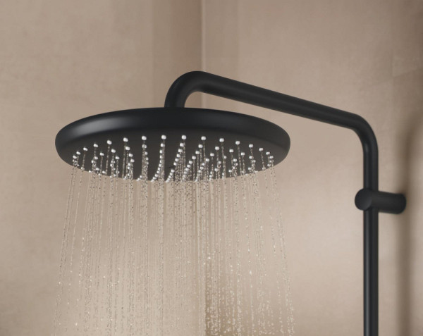 266702431 Tempesta System 250 Душевая система внешнего монтажа с термостатом и фильтром, матовый чёрный. Фото 8