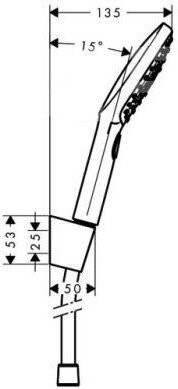 26720000 HG Raindance Select E 120 3 jet душевой набор. Фото 2