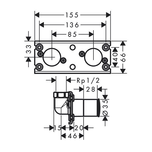 26842700S Set HG Rainfinity Showerpipe 360 1jet душевая система (26842700+26840180), матовый белый. Фото 6