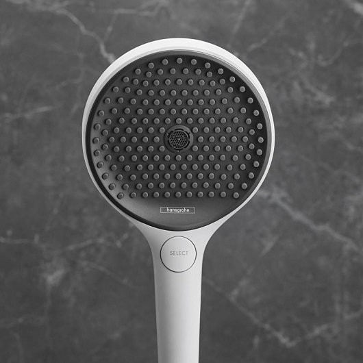 26851700 HG Rainfinity 130 3 jet душевой набор cо шлангом 160см матовый белый. Фото 4