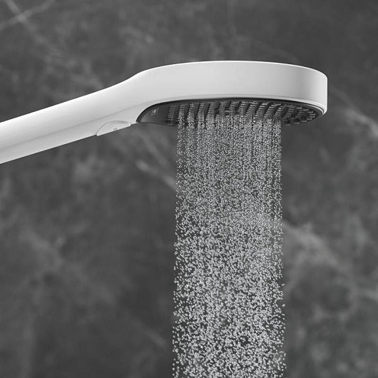 26851700 HG Rainfinity 130 3 jet душевой набор cо шлангом 160см матовый белый. Фото 6