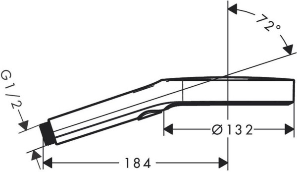 26864000 HG Rainfinity 130 3jet ручной душ. Фото 7
