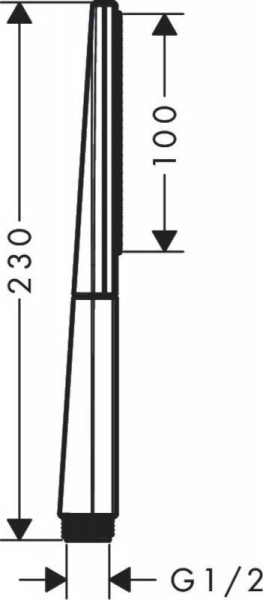 26866000 HG Rainfinity Baton 100 1jet ручной душ. Фото 2