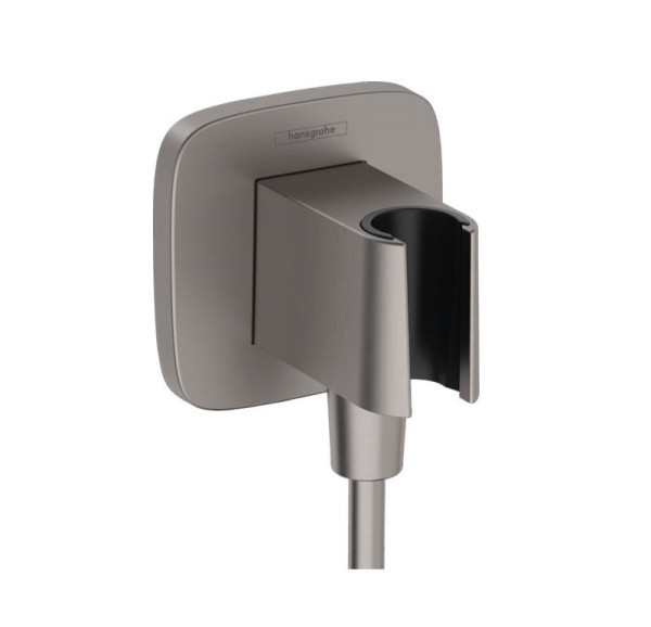 26887340 HG Fixfit Q шланговое подсоединение, черный хром. Фото 1