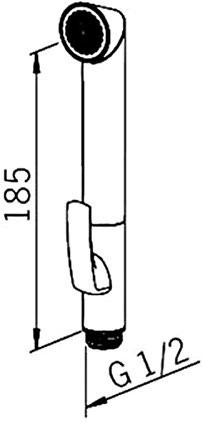 272040 Optima Bidetta душевой комплект. Фото 2