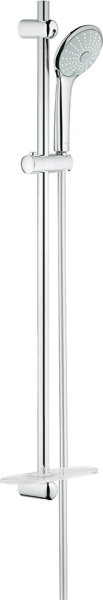 27226001 Euphoria Massage 110 Душевой гарнитур III, душевая штанга 900 мм, шланг 1750 мм, полочка, хром. Фото 1