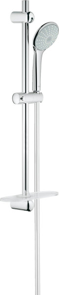 27266001 Euphoria 110 Душевой гарнитур I, душевая штанга 600 мм, шланг 1750 мм, полочка, хром. Фото 1