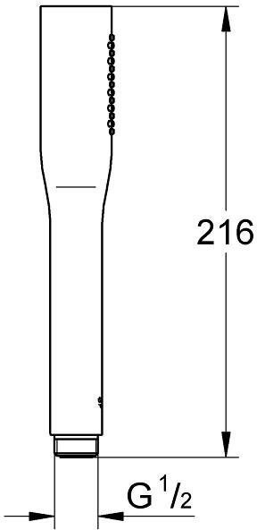 27367000 Euphoria Cosmopolitan Ручной душ 50 I, хром. Фото 2