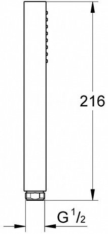 27698000 Euphoria Cube Ручной душ 60 I, хром. Фото 2