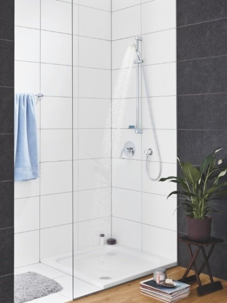 27795001 Tempesta New 100 Душевой гарнитур IV, душевая штанга 600 мм, шланг 1750 мм, хром. Фото 3