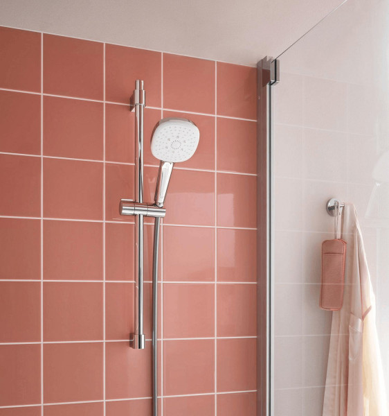 27929003 Tempesta Cube 110 душевой набор , 3 режима струи, 13,5 л/мин, штанга 600 мм, хром (замена 27929002). Фото 9