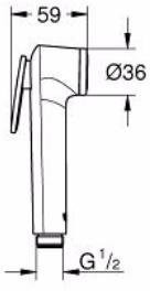 28020L01 Tempesta-F Trigger Spray 30 Гигиенический душ, белая луна. Фото 2