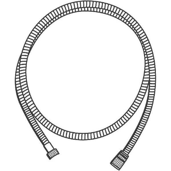 28025001 Rotaflex Metal Long-life TwistStop Душ шланг металлический 1750 мм, макс. давление 16 бар, хром (замена арт. 28025000). Фото 3