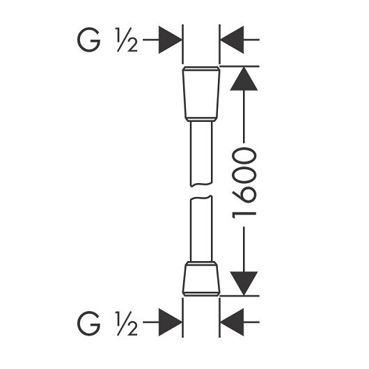 28276000 HG Isiflex 160 см шланг для душа. Фото 3