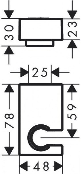 28387000 HG Porter E держатель для душа. Фото 2