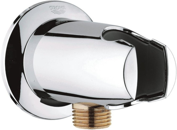 28406000 Movario Подключение для душевого шланга с держателем с защитой от обратного потока, хром. Фото 1