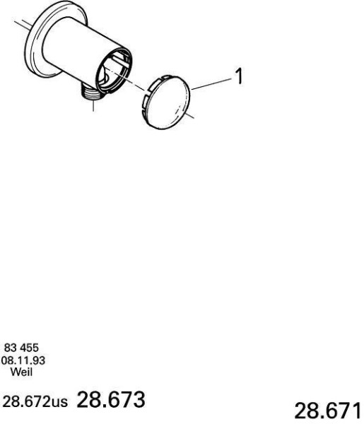 28671000 Relexa Подключение для душевого шланга, хром. Фото 3