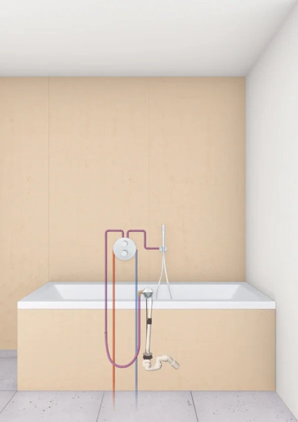 28991000 Talentofill Наливной, сливной и переливной гарнитур для анатомических ванн (встраиваемая часть). Фото 3