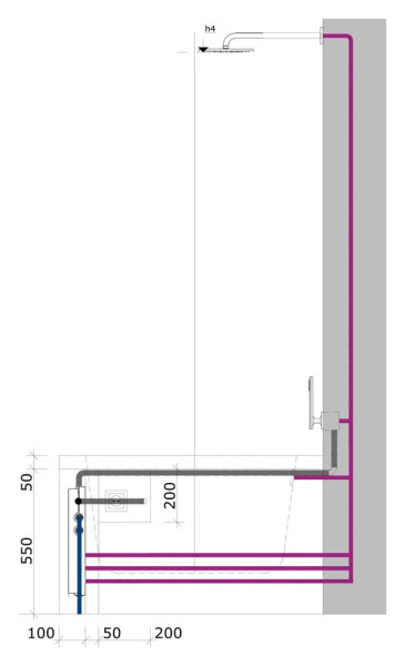 28991000 Talentofill Наливной, сливной и переливной гарнитур для анатомических ванн (встраиваемая часть). Фото 5