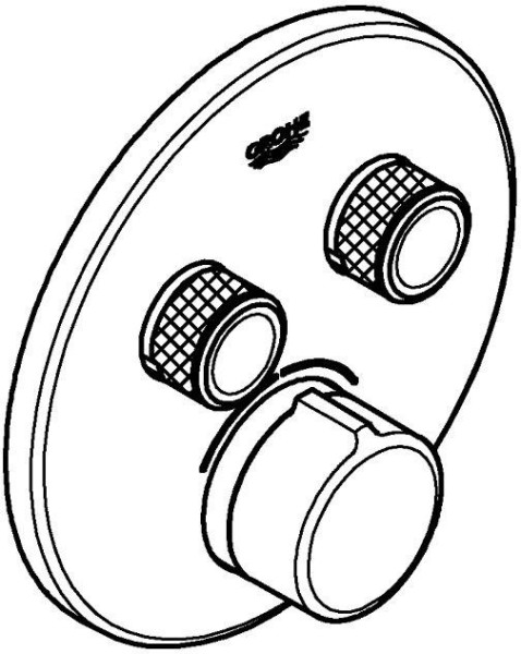 29145000 Grohtherm SmartControl Внешняя часть смесителя на 2 выхода, хром. Фото 4
