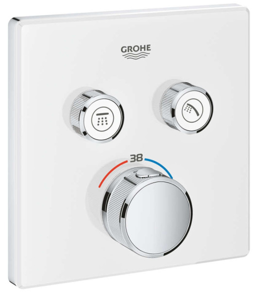 29156LS0 Grohtherm SmartControl Термостат для встраиваемого монтажа на 2 выхода, белая луна. Фото 1