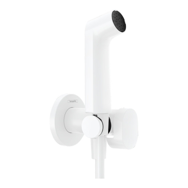 29232700S Set HG Комплект для гигиенического душа встроенный (29232700+29235180), матовый белый. Фото 1