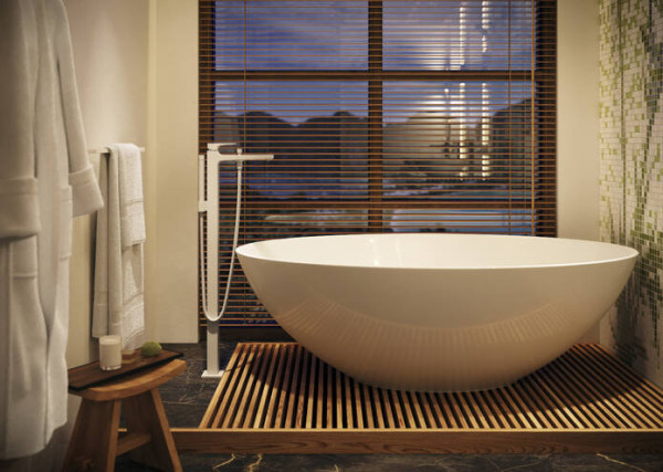 32532700S Set HG Metropol смеситель для ванны напольный (32532700+10452180), матовый белый. Фото 3