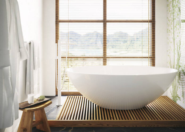 32532700S Set HG Metropol смеситель для ванны напольный (32532700+10452180), матовый белый. Фото 4