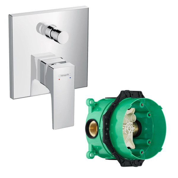 32545000S Set HG Metropol смеситель для ванны (32545000+01800180). Фото 1