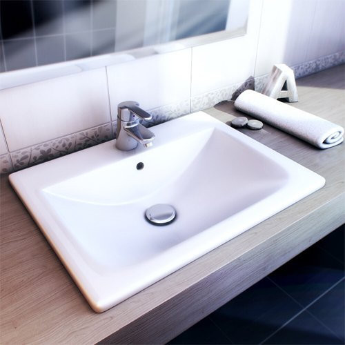 32711600Y Diverta раковина 55х42,5 встраиваемая сверху. Фото 3