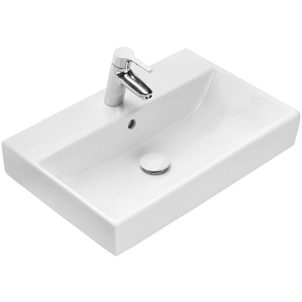 3274C400Y Oleta раковина мебельная 600х390, 1 отв. ГРУЗИТЬ ТОЛЬКО С МЕБЕЛЬЮ. Фото 1