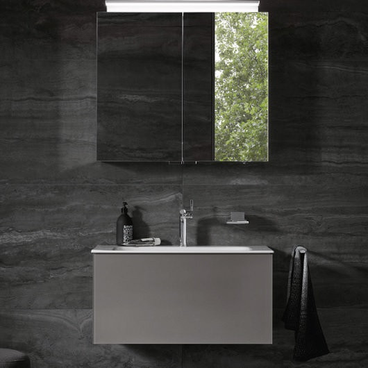 32971290000 PLAN Тумба под умывальник 1000x490x400 мм, инокс мат. Фото 3