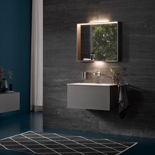 32971290000 PLAN Тумба под умывальник 1000x490x400 мм, инокс мат. Фото 4