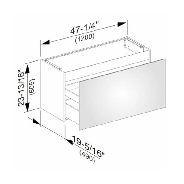 32982300000 PLAN Тумба под умывальник 1200х490х605 мм, белая. Фото 3