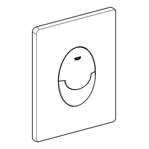 38505KF0 Skate Air Накладная панель (3 режима смыва), вертикальный монтаж, черный матовый (для Rapid SL и Uniset). Фото 4