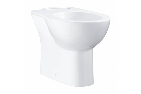 39428000 Bau Ceramic Унитаз напольный ободковый (без бачка и сиденья, горизон выпуск), альпин-белый (9 шт пал - 126357). Фото 1