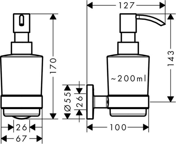 41714000 HG Logis Universal дозатор. Фото 2